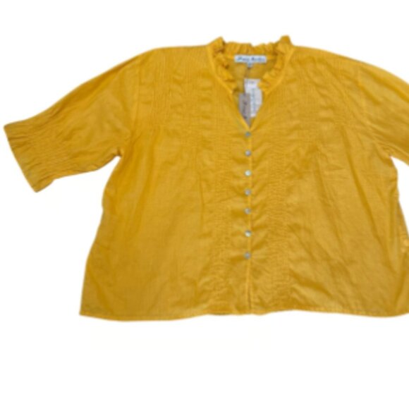 Sofia Pintuck Shirt - SUN - NWT - Picture 1 of 9